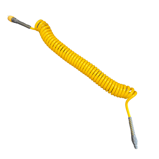 Brüder 12mm x 6m WL Yellow PU "Suzi Coil" Memory Coil Hose