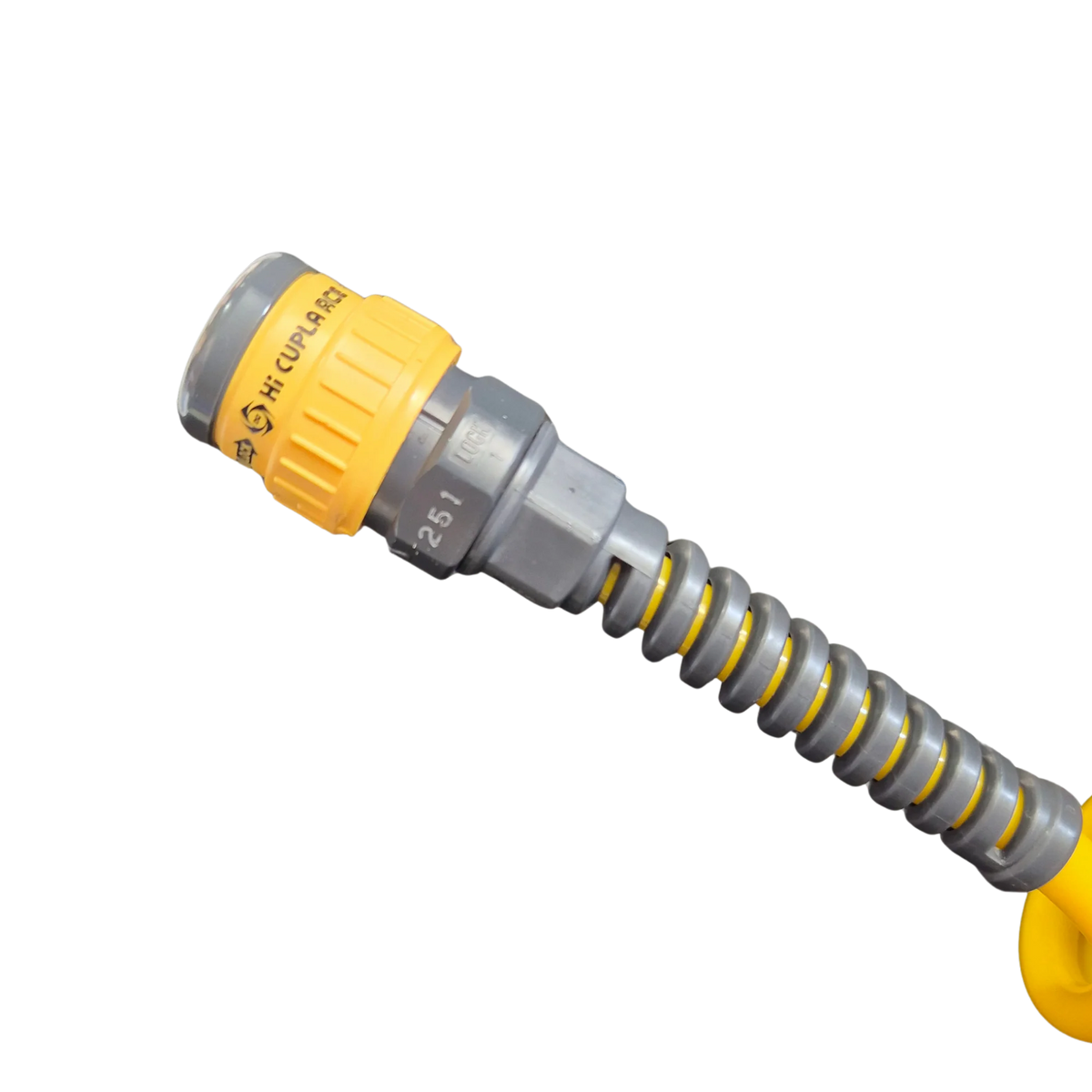 Brüder 12mm x 6m WL Yellow PU "Suzi Coil" Memory Coil Hose