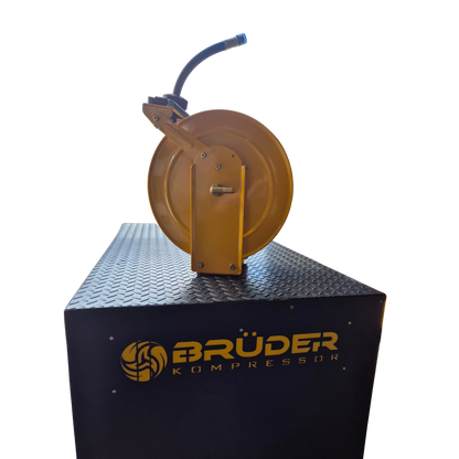Brüder Spring Retract 1/2" x 20m Hose Reel - Dual Pedestal