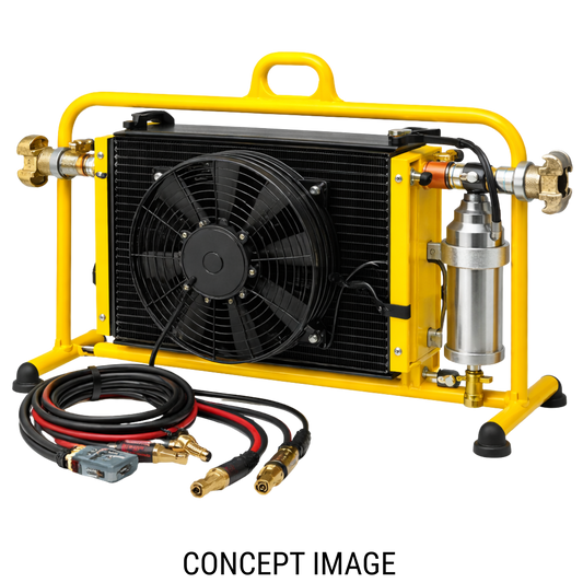 Brüder 12V Aftercooler with Water Trap for 250-450 CFM Compressors