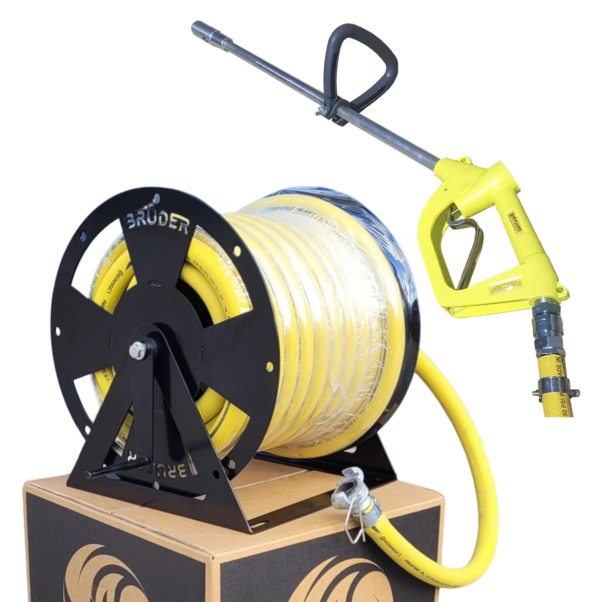 Brüder [F5MHR20] Force 5 Blowgun and Brüder Hose Reel Package