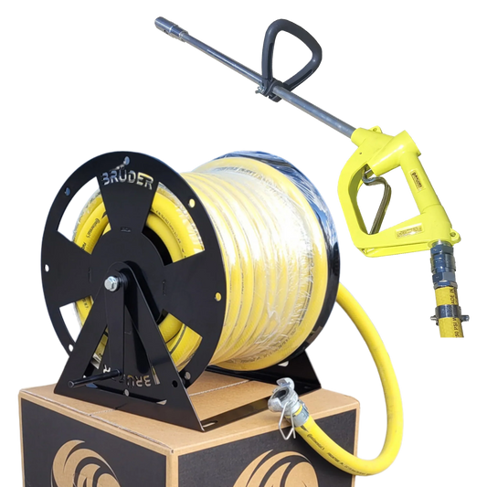 Brüder [F5MHR20] Force 5 Blowgun and Brüder Hose Reel Package
