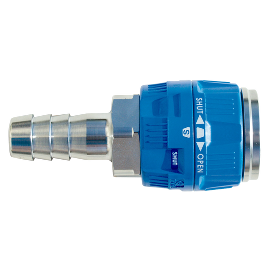 Brüder [PVR800SH] Large Nitto Safety Purge/Locking Coupler with 1" Hose Barb