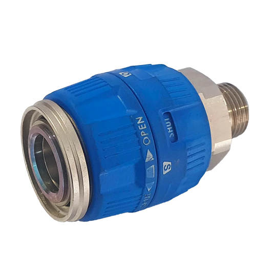 Brüder [PVR600SM] Large Nitto Safety Purge/Locking Coupler with 3/4" Male Thread