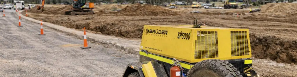 SP5000 Air compressor on the field