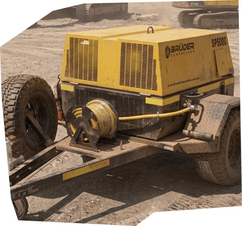 Bruder SP5000 Compressor - On site