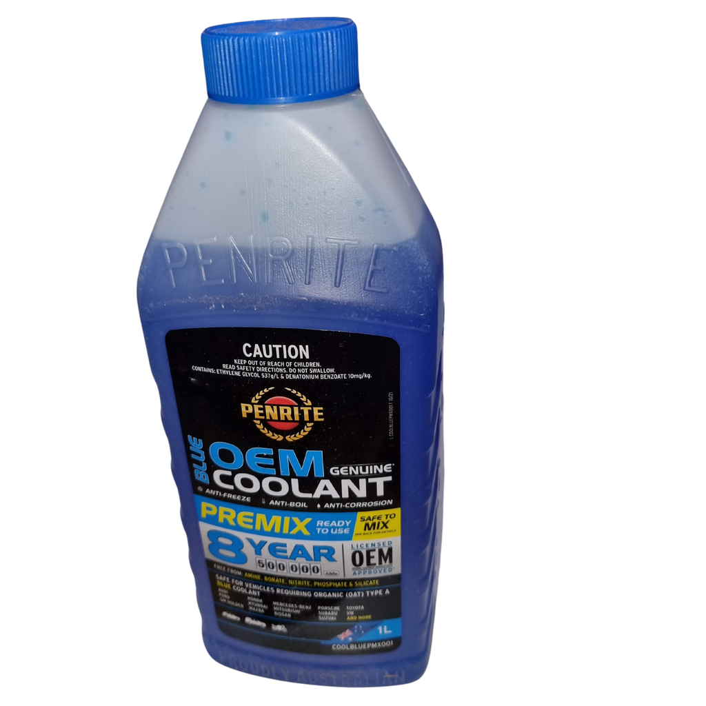 [COOLBLUEPMX001] Penrite Blue Premix Coolant - 1L