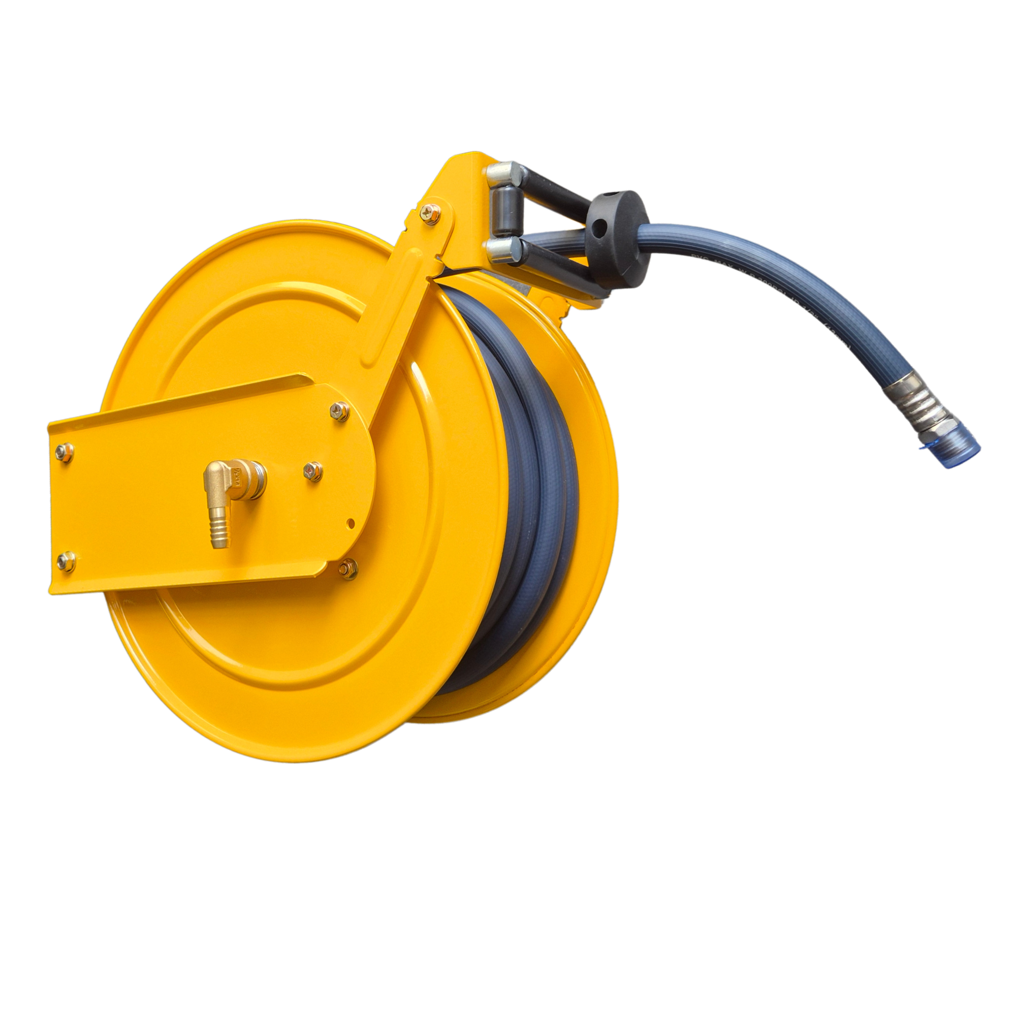 Spring Retract 1/2" x 20m Hose Reel - Dual Pedestal - Image 2