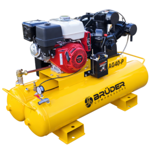 [AG40-P] 40cfm, 140PSI 13.5hp Honda Driven Piston on 180L tank with electric start