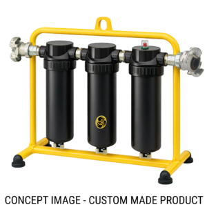 Filterbank Caddy 250cfm - 450cfm (3 Filter options from: 5 Micron, 1 Micron, 0.1 Micron, Activated Carbon, Water Trap )