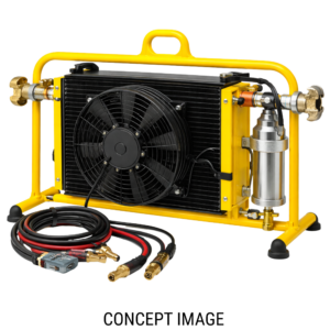 Portable 12v Aftercooler with Water Trap to suit 250cfm - 450cfm compressors