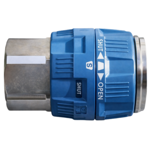 [PVR800SF] Large Nitto Safety Purge/Locking Coupler with 1" Female Thread