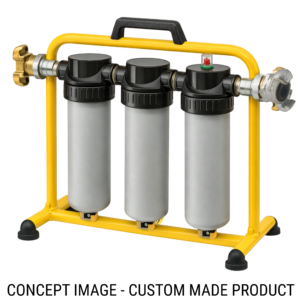 Filterbank Caddy 100cfm - 250cfm (3 Filter options from: 5 Micron, 1 Micron, 0.1 Micron, Activated Carbon, Water Trap )