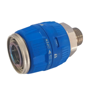 [PVR800SM] Large Nitto Safety Purge/Locking Coupler with 1" Male Thread